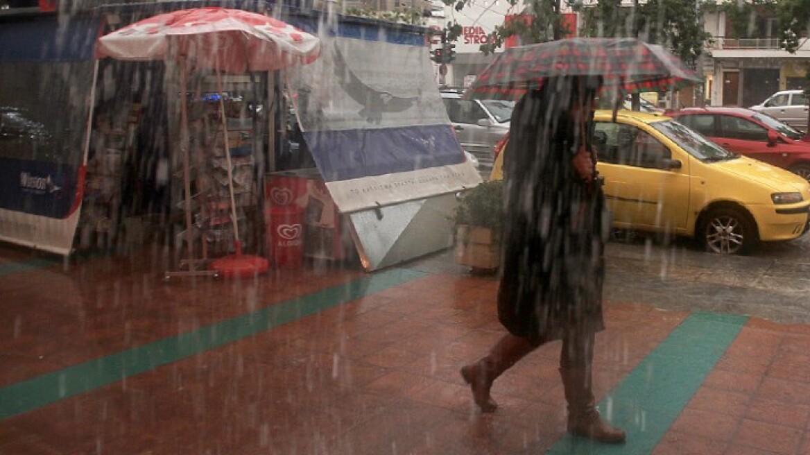 Έκτακτο δελτίο επιδείνωσης του καιρού: 72 ώρες με βροχές, καταιγίδες, κρύο και χαλάζι
